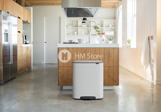 Ведро для мусора Brabantia Bo Pedal Bin 60 л, White