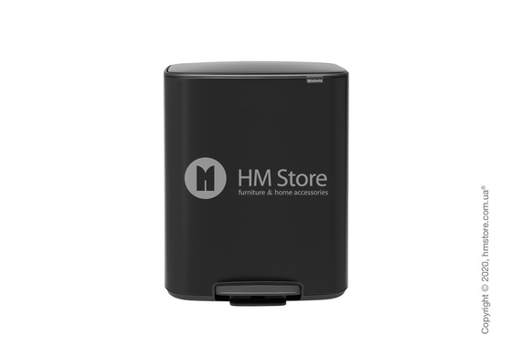 Ведро для мусора Brabantia Bo Pedal Bin 60 л, Matt Black