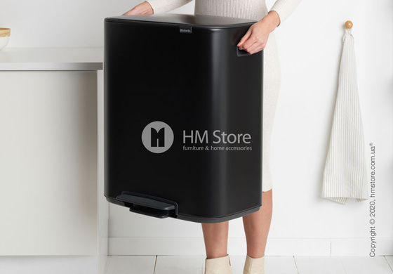 Ведро для мусора Brabantia Bo Pedal Bin 60 л, Matt Black