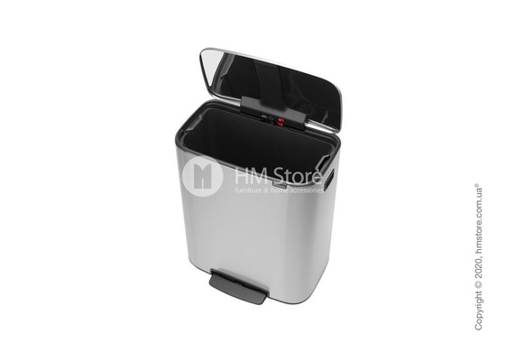 Ведро для мусора Brabantia Bo Pedal Bin 60 л, Matt Steel Fingerprint Proof