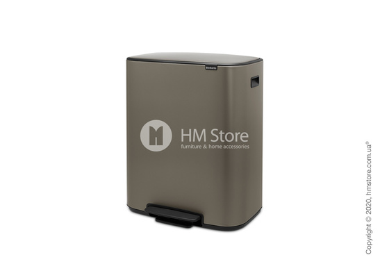 Ведро для мусора Brabantia Bo Pedal Bin 2 x 30 л, Platinum