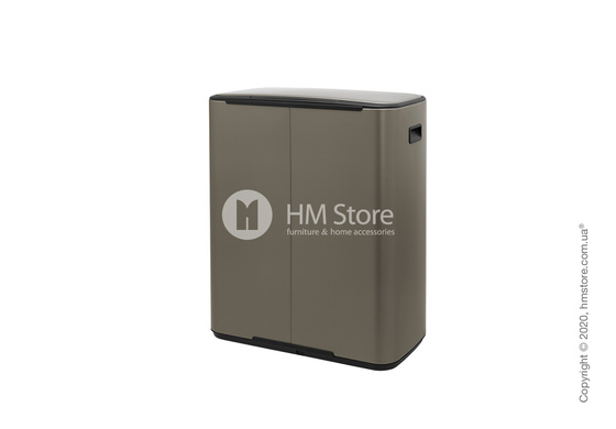Ведро для мусора Brabantia Bo Pedal Bin 2 x 30 л, Platinum
