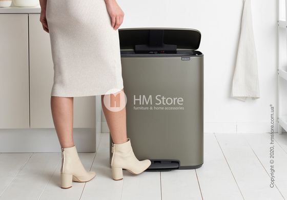 Ведро для мусора Brabantia Bo Pedal Bin 2 x 30 л, Platinum Ведро для мусора Brabantia Bo Pedal Bin 2 x 30 л, Platinum
