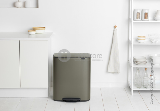 Ведро для мусора Brabantia Bo Pedal Bin 2 x 30 л, Platinum