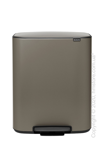 Ведро для мусора Brabantia Bo Pedal Bin 2 x 30 л, Platinum