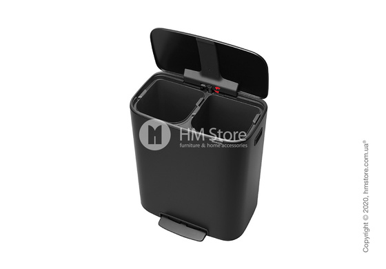 Ведро для мусора Brabantia Bo Pedal Bin 2 x 30 л, Matt Black