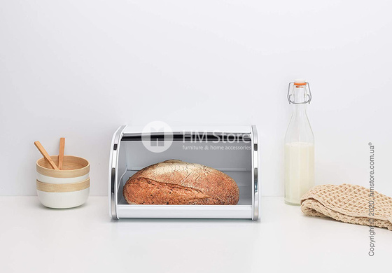 Хлебница Brabantia Roll Top Bread Bin Medium, White and Black