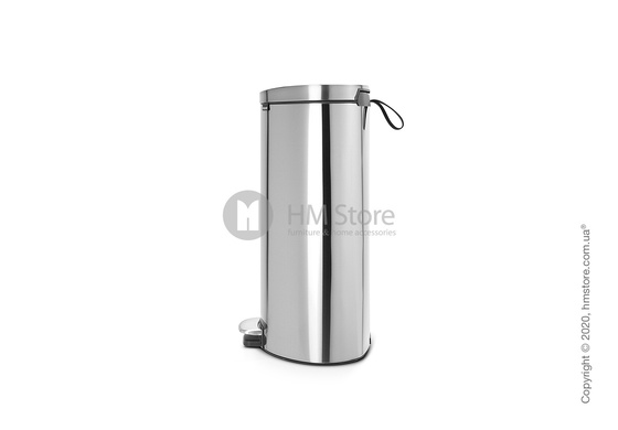 Ведро для мусора Brabantia Pedal Bin Flatback+ 40 л, Matt Steel Fingerprint Proof