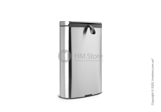 Ведро для мусора Brabantia Pedal Bin Flatback+ 40 л, Matt Steel Fingerprint Proof