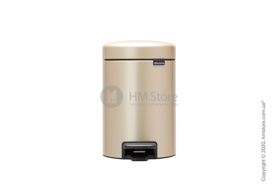Ведро для мусора Brabantia Pedal Bin NewIcon 3 л, Champagne