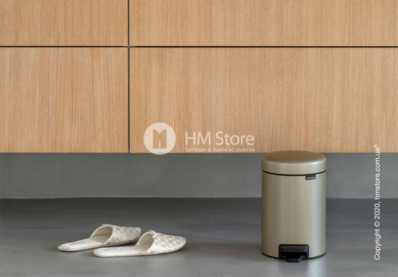 Ведро для мусора Brabantia Pedal Bin NewIcon 3 л, Champagne