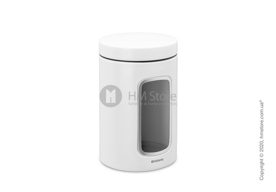 Емкость для хранения сыпучих продуктов Brabantia Window Canister 1,4 л, White
