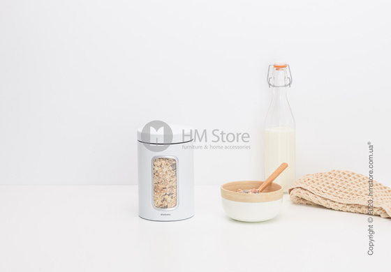 Емкость для хранения сыпучих продуктов Brabantia Window Canister 1,4 л, White
