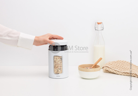 Емкость для хранения сыпучих продуктов Brabantia Window Canister 1,4 л, White