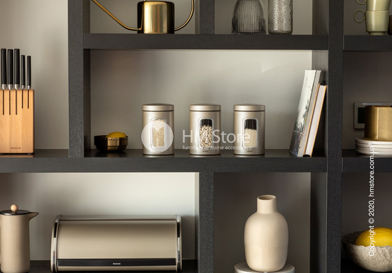 Емкость для хранения сыпучих продуктов Brabantia Window Canister 1,4 л, Champagne Емкость для хранения сыпучих продуктов Brabantia Window Canister 1,4 л, Champagne