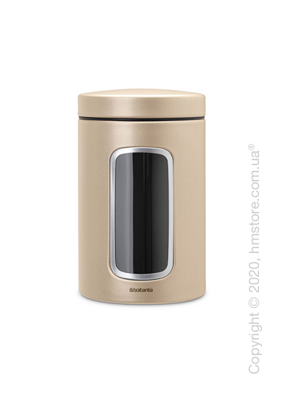 Емкость для хранения сыпучих продуктов Brabantia Window Canister 1,4 л, Champagne
