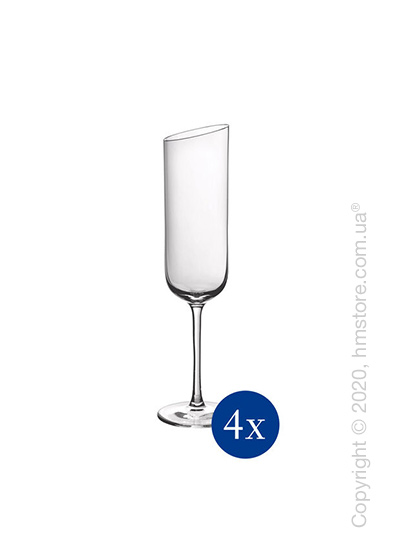 Набор бокалов для шампанского Villeroy & Boch коллекция NewMoon 170 мл на 4 персоны