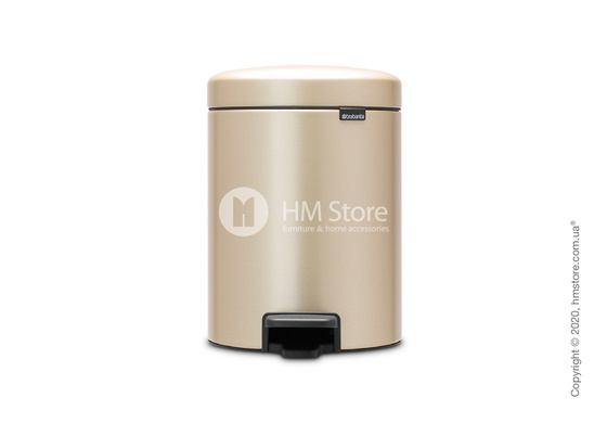 Ведро для мусора Brabantia Pedal Bin NewIcon 5 л, Champagne Ведро для мусора Brabantia Pedal Bin NewIcon 5 л, Champagne