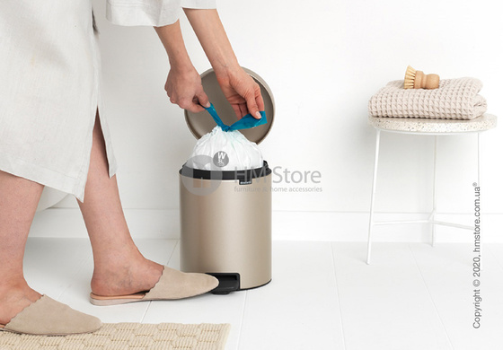 Ведро для мусора Brabantia Pedal Bin NewIcon 5 л, Champagne