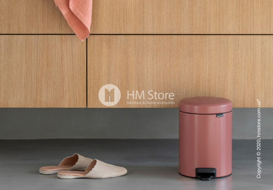 Ведро для мусора Brabantia Pedal Bin NewIcon 5 л, Terracotta Pink