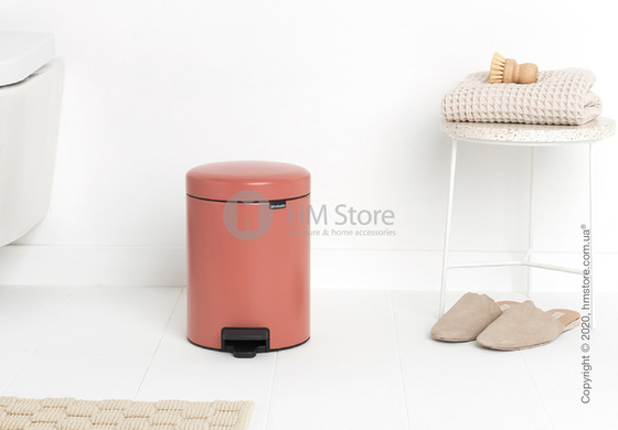 Ведро для мусора Brabantia Pedal Bin NewIcon 5 л, Terracotta Pink