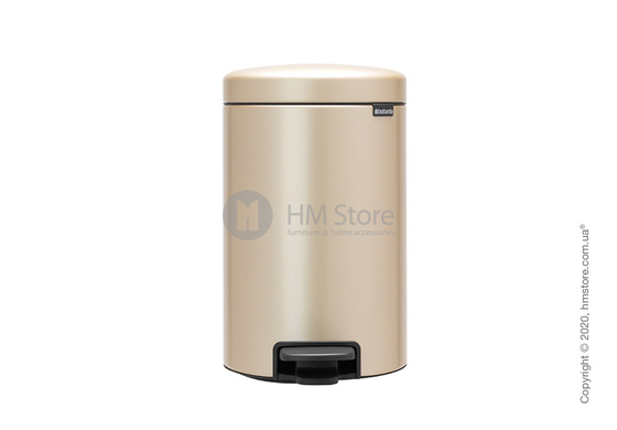 Ведро для мусора Brabantia Pedal Bin NewIcon 12 л, Champagne