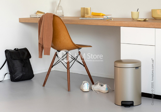 Ведро для мусора Brabantia Pedal Bin NewIcon 12 л, Champagne
