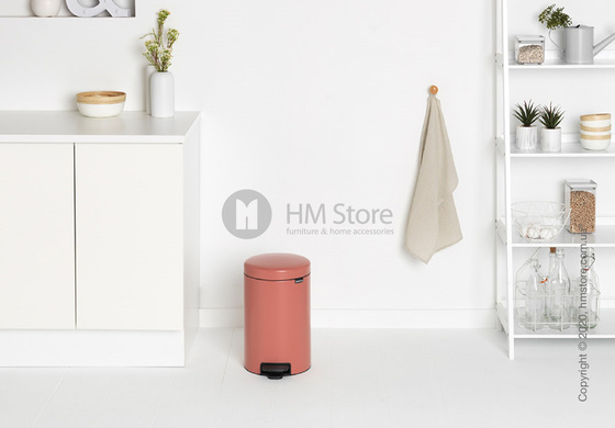 Ведро для мусора Brabantia Pedal Bin NewIcon 12 л, Terracotta Pink