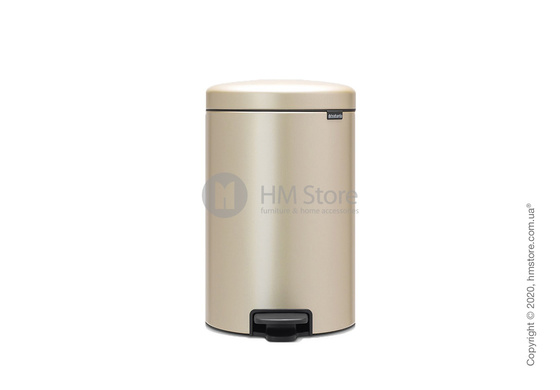Ведро для мусора Brabantia Pedal Bin NewIcon 20 л, Champagne