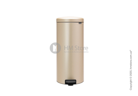 Ведро для мусора Brabantia Pedal Bin NewIcon 30 л, Champagne