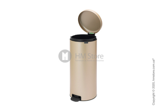 Ведро для мусора Brabantia Pedal Bin NewIcon 30 л, Champagne