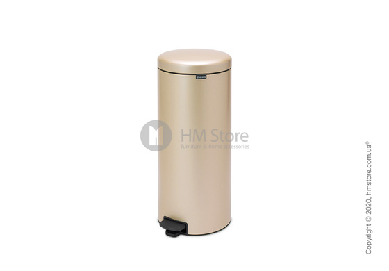 Ведро для мусора Brabantia Pedal Bin NewIcon 30 л, Champagne