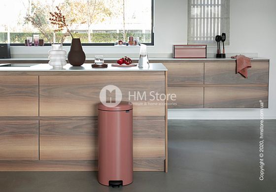 Ведро для мусора Brabantia Pedal Bin NewIcon 30 л, Terracotta Pink Ведро для мусора Brabantia Pedal Bin NewIcon 30 л, Terracotta Pink