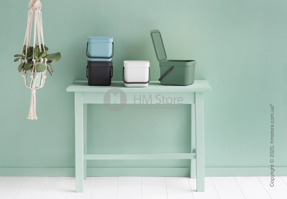 Контейнер для мусора Brabantia Sort & Go, 3 л, Fir Green