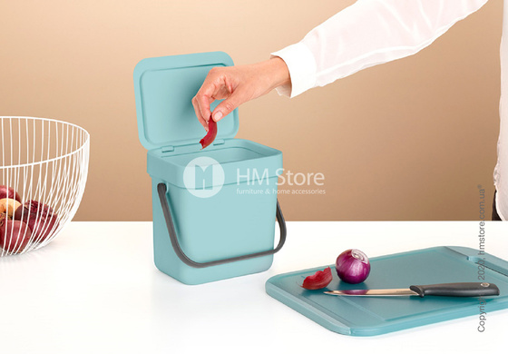 Контейнер для мусора Brabantia Sort & Go, 3 л, Mint