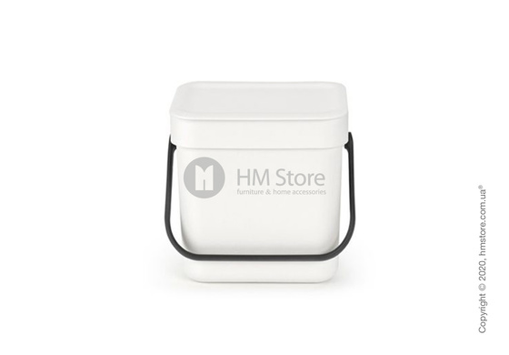 Контейнер для мусора Brabantia Sort & Go, 3 л, White Контейнер для мусора Brabantia Sort & Go, 3 л, White