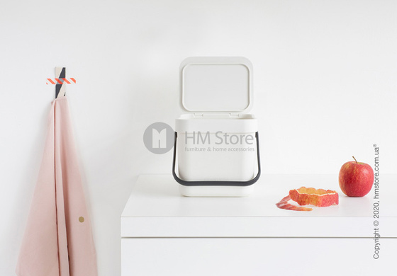 Контейнер для мусора Brabantia Sort & Go, 3 л, White