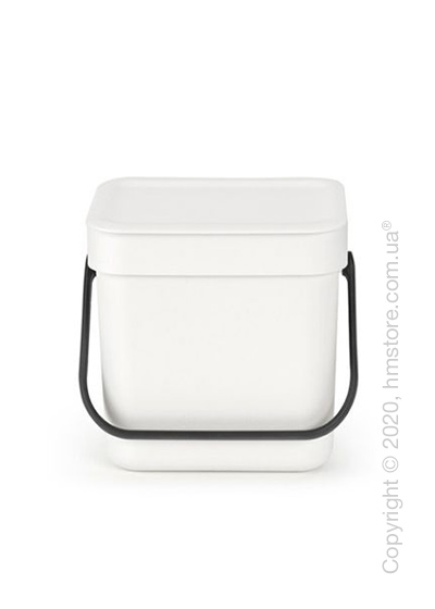 Контейнер для мусора Brabantia Sort & Go, 3 л, White