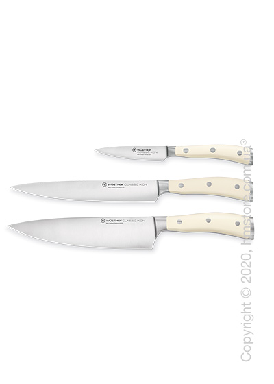Набор ножей Wüsthof коллекция Classic Ikon Creme, 3 предмета
