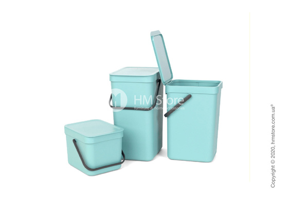 Контейнер для мусора Brabantia Sort & Go, 12 л, Mint