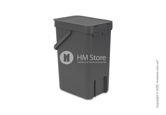 Контейнер для мусора Brabantia Sort & Go, 12 л, Grey