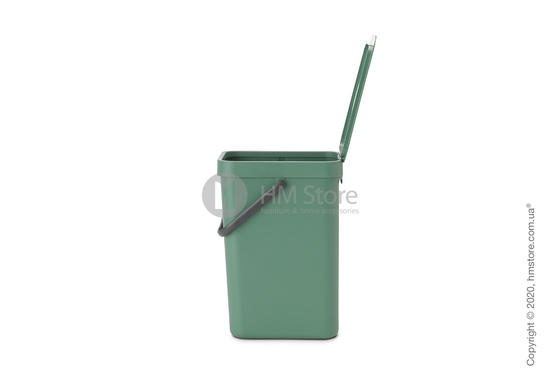 Контейнер для мусора Brabantia Sort & Go, 12 л, Fir Green