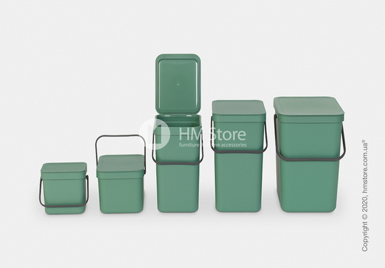 Контейнер для мусора Brabantia Sort & Go, 12 л, Fir Green