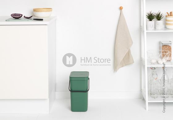 Контейнер для мусора Brabantia Sort & Go, 12 л, Fir Green