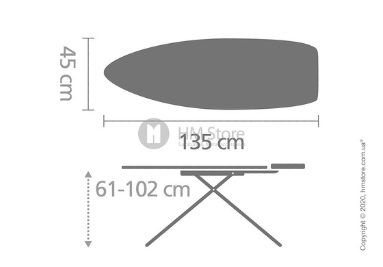 Гладильная доска Brabantia Heat Resistant Iron Parking Zone, Ice Water