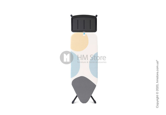 Гладильная доска Brabantia PerfectFlow Solid Steam Unit Holder, Black and Spring Bubbles