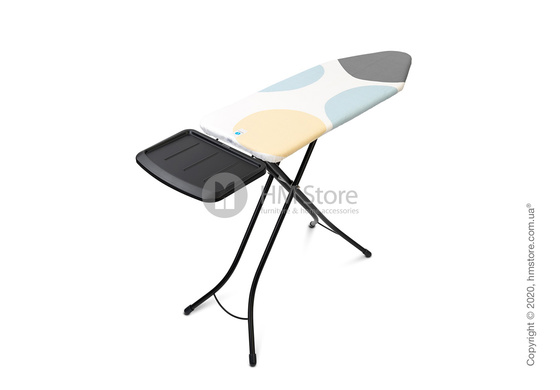 Гладильная доска Brabantia PerfectFlow Solid Steam Unit Holder, Black and Spring Bubbles