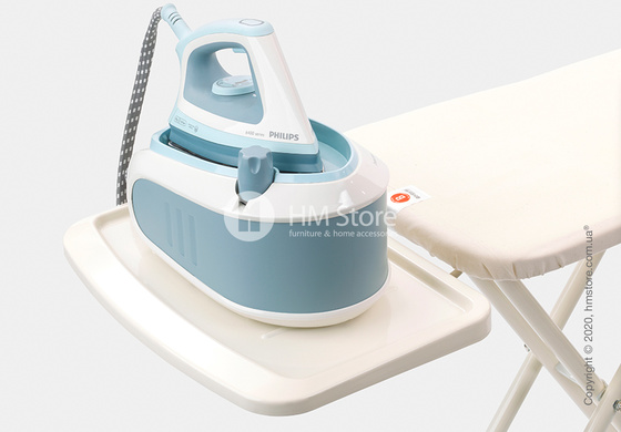 Гладильная доска Brabantia PerfectFlow Solid Steam Unit Holder, Black and Spring Bubbles