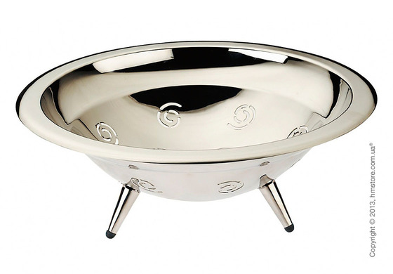 Фруктовница Bugatti Ricciolo Fruit Bowl, Хром