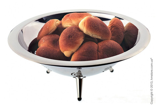 Фруктовница Bugatti Ricciolo Fruit Bowl, Хром